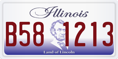 IL license plate B581213