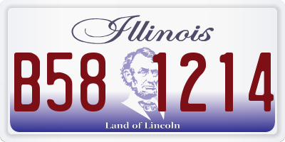 IL license plate B581214