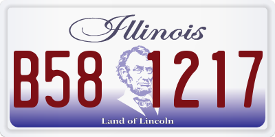 IL license plate B581217