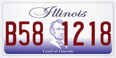 IL license plate B581218
