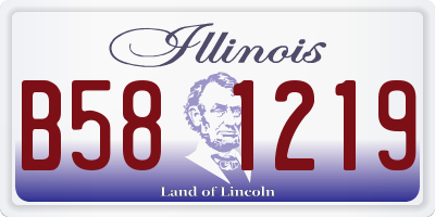 IL license plate B581219
