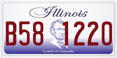 IL license plate B581220