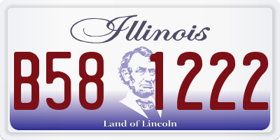 IL license plate B581222