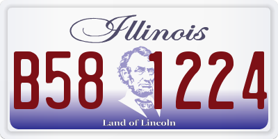 IL license plate B581224