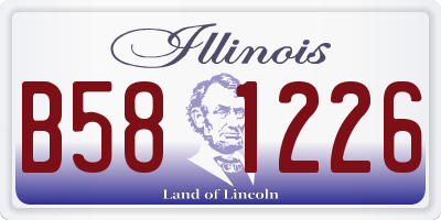 IL license plate B581226
