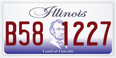 IL license plate B581227