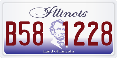 IL license plate B581228