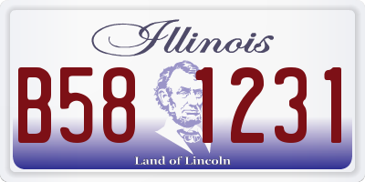 IL license plate B581231