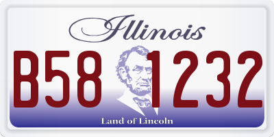 IL license plate B581232