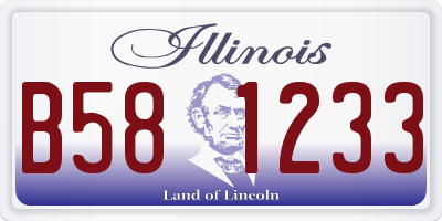 IL license plate B581233