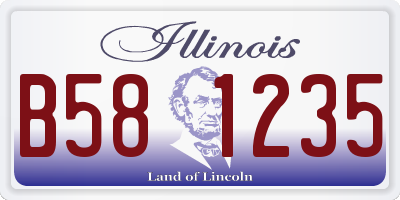 IL license plate B581235