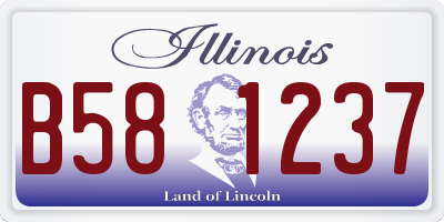 IL license plate B581237