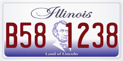 IL license plate B581238