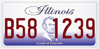IL license plate B581239