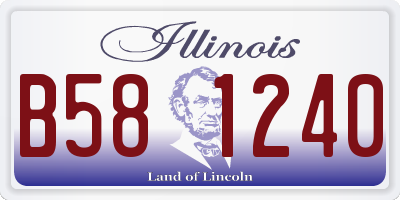 IL license plate B581240