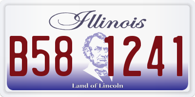 IL license plate B581241
