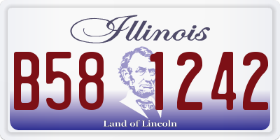 IL license plate B581242