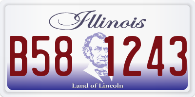 IL license plate B581243