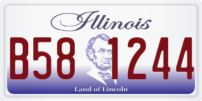 IL license plate B581244