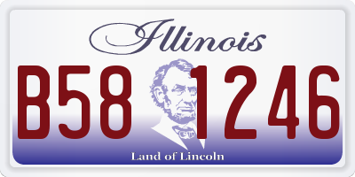 IL license plate B581246