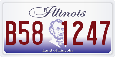 IL license plate B581247