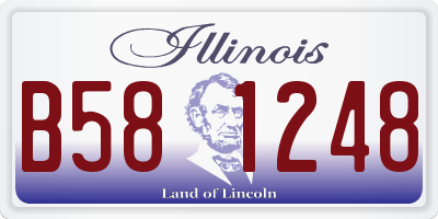 IL license plate B581248