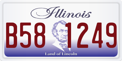 IL license plate B581249