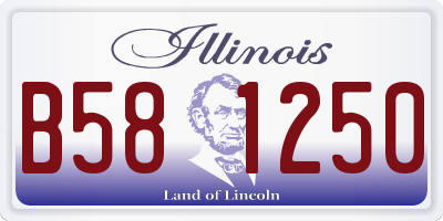 IL license plate B581250