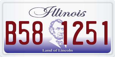 IL license plate B581251