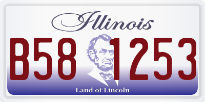IL license plate B581253