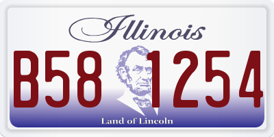 IL license plate B581254