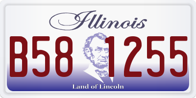IL license plate B581255