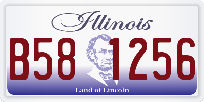 IL license plate B581256