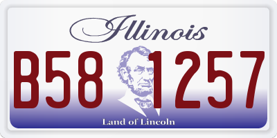 IL license plate B581257