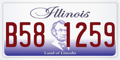IL license plate B581259