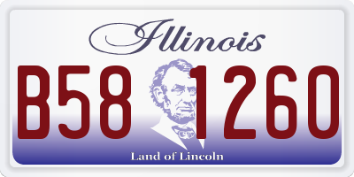 IL license plate B581260