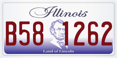 IL license plate B581262