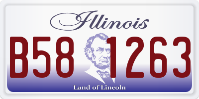 IL license plate B581263