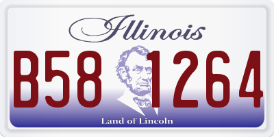 IL license plate B581264