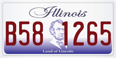 IL license plate B581265