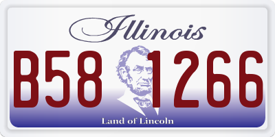 IL license plate B581266