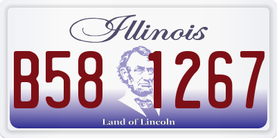 IL license plate B581267