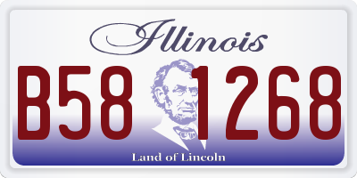 IL license plate B581268
