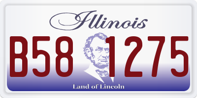IL license plate B581275