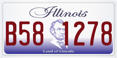 IL license plate B581278
