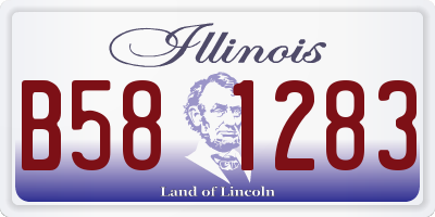 IL license plate B581283