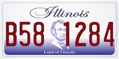 IL license plate B581284