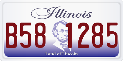 IL license plate B581285