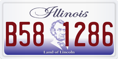 IL license plate B581286