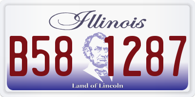 IL license plate B581287